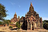 Bagan Myanmar. Temple clusters near the Gubyauknge, Myinkaba. 